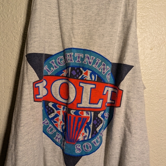 Gray Lightning Bolt Tank Top Size Xl - Picture 3 of 5